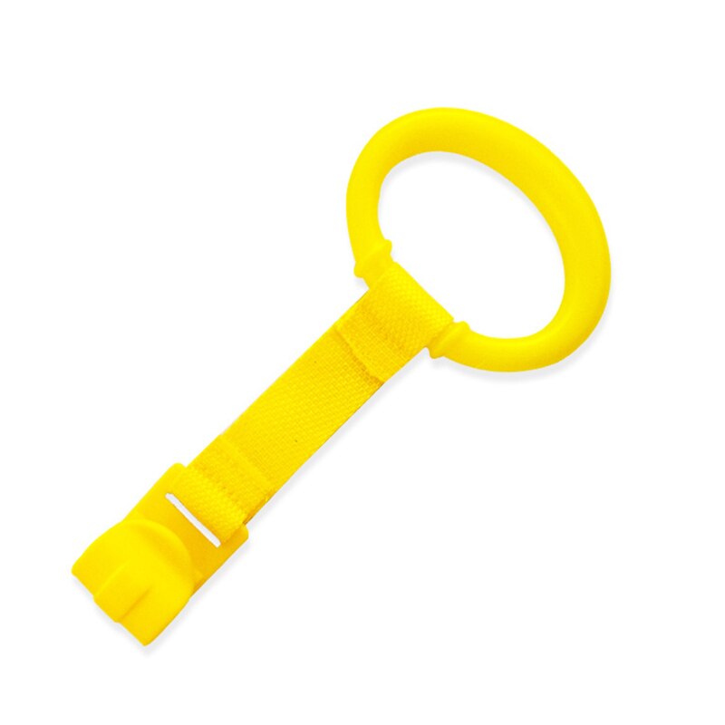 Anillo auxiliar de pie para cuna, gancho de colores para entrenamiento de equilibrio, 4 ganchos de colores, para juego de cama, juguetes para bebé, gancho Universal para cama de bebé: yellow