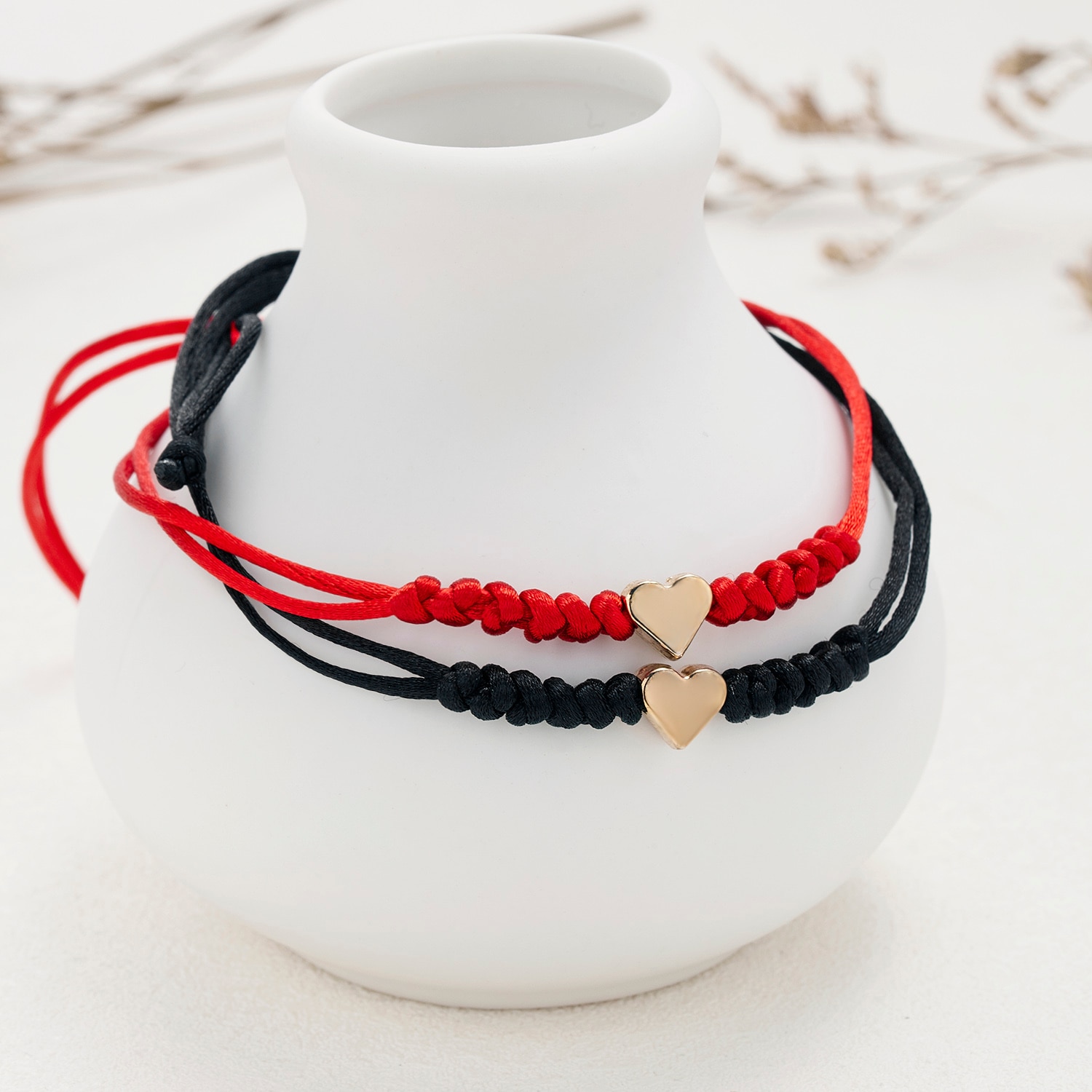 Pulseras de cuerda roja de la suerte hechas a mano, 7 nudos, protección, amuleto del destino, buena suerte, éxito, prosperidad, joyería de la amistad para pareja