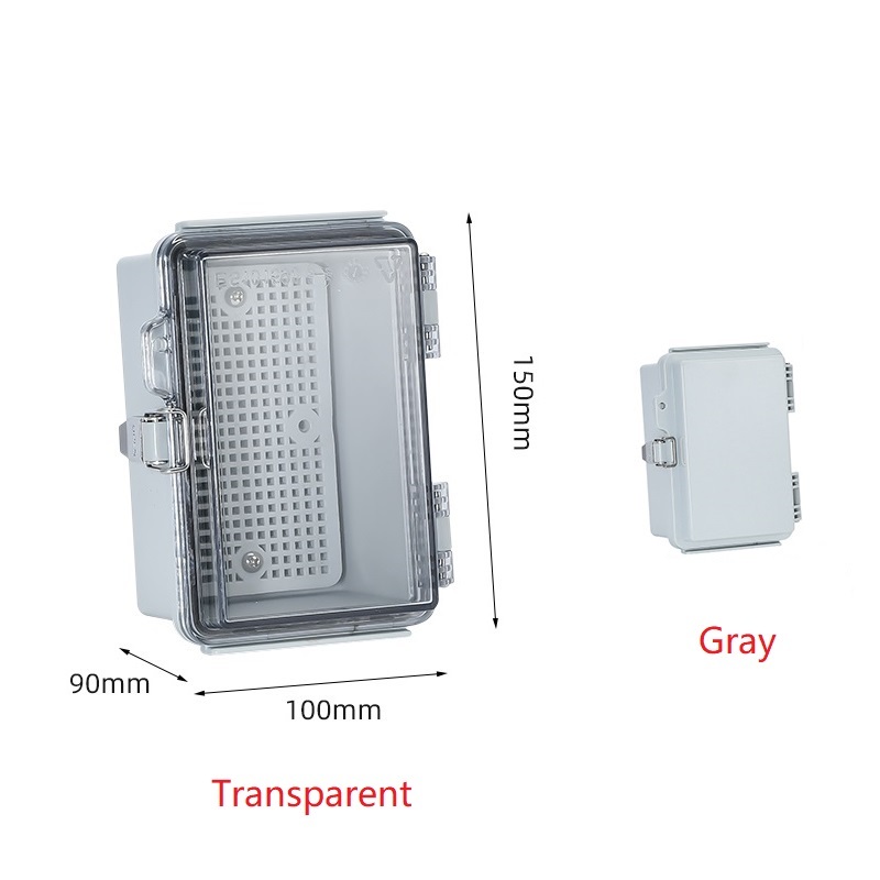 IP67 Waterproof Gray/Transparent Cover Enclosure Juction Box ABS Plastic Outdoor Electronic Instrument Hinge Case: 3XL / Brown&White