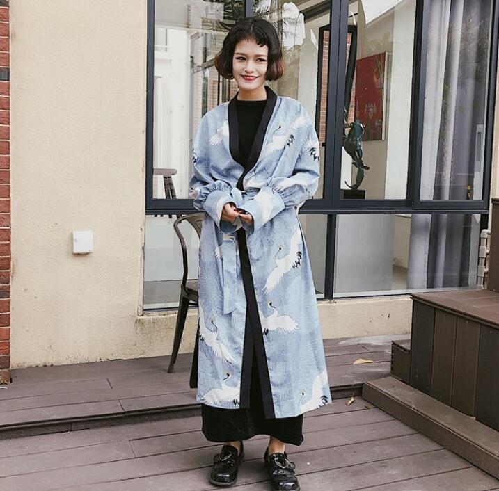 Manteau Long et fin pour femme, Kimono japonais, Cardigan, Yukata, vêtement d'extérieur
