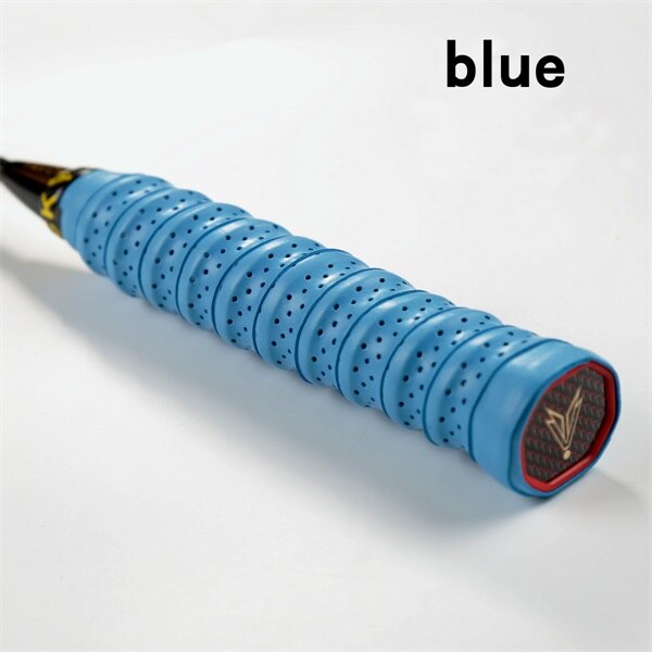 10 pcs/pack anti-dérapant respirant Sport sur Grip bandeau Griffband Tennis surgrips bande Badminton raquette poignées bandeau: Bleu marine
