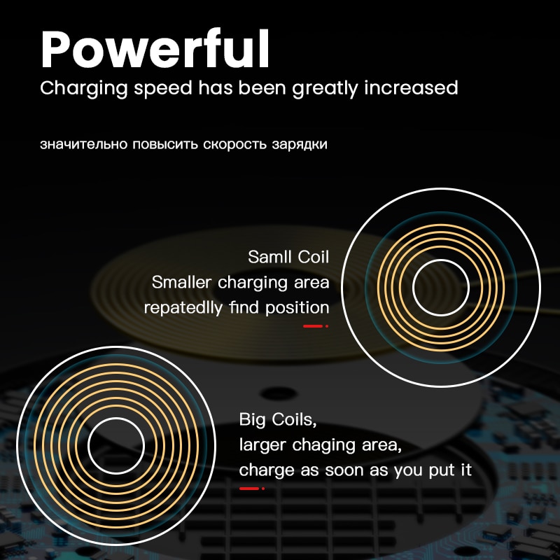 IONCT 10W rapide Qi chargeur sans fil pour iPhone X XR XS Max 8 USB sans fil charge pour Samsung Xiaomi chargeur de téléphone sans fil