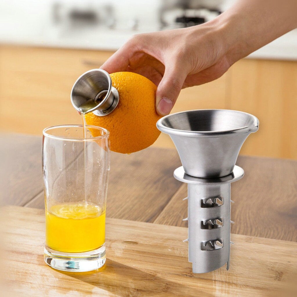 Keuken Gadgets Fruit Tool Citruspers Oranje Juicer Roestvrij Staal Handmatige Boor Citroen Juicer Keuken Accessoires
