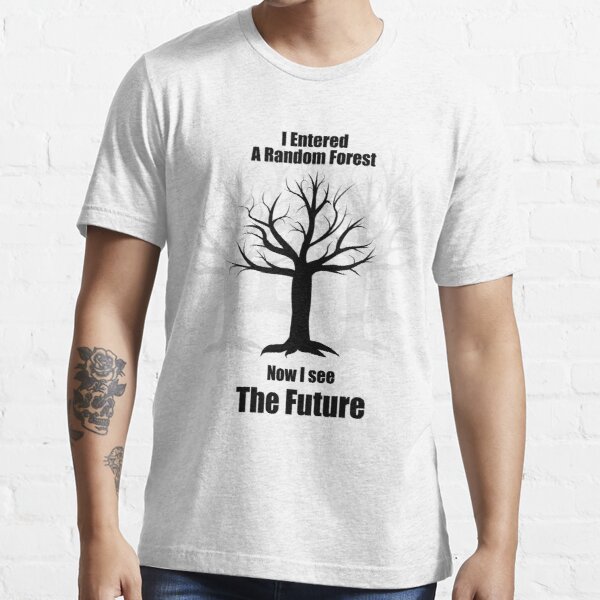 Random Forest Machine Learning See The Future Men's Short-Sleeve Heavyweight Workwear Pocket T-Shirt: XXL