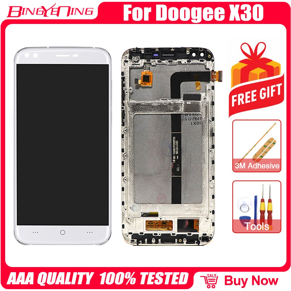 100% Original For DOOGEE X30/X60/X60L/X70/X95 Screen Assembly + Frame Repair Replacement Accessories