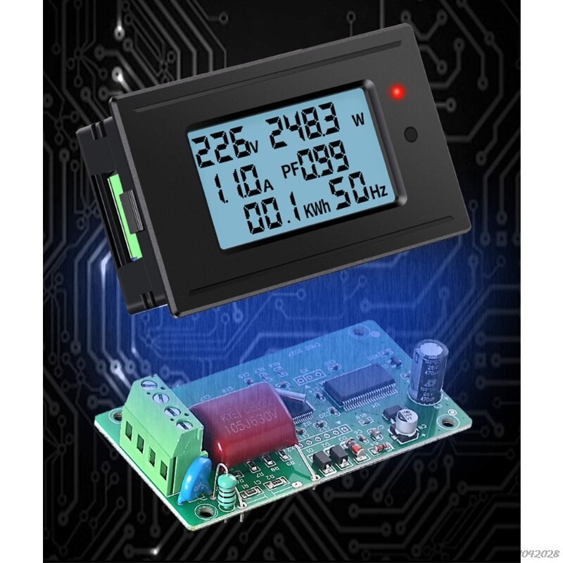 Mini Digitale Voltmeter Amperemeter Ac Panel Amp Volt Voltage Current Meter Tester Dual Lcd Display A1 21