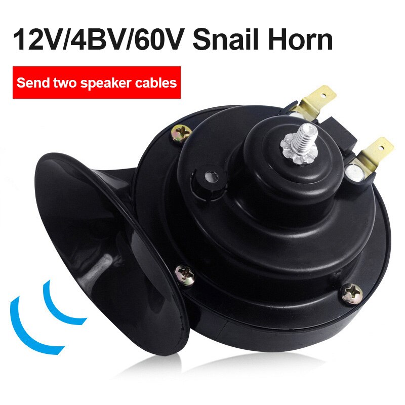 Universal Car Horn Loud Pressure Klaxon Speaker 12V Waterproof 300db Snail Cry Air Horn Vespa Loudnes For Car Horn For Trucks