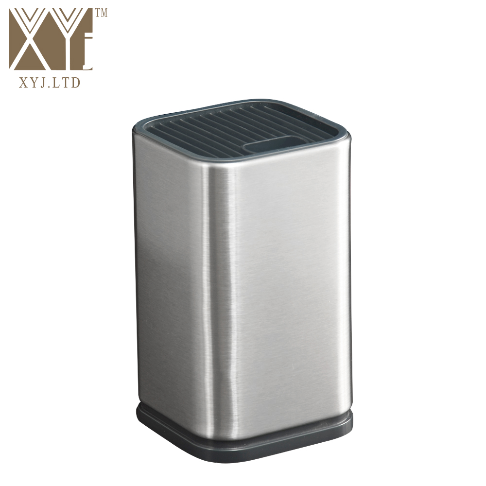 XYj Stainless Steel Kitchen Knife Stand 6 inch Cooking Tool Knife Block Kitchen Restaurant Helper Knife Stand