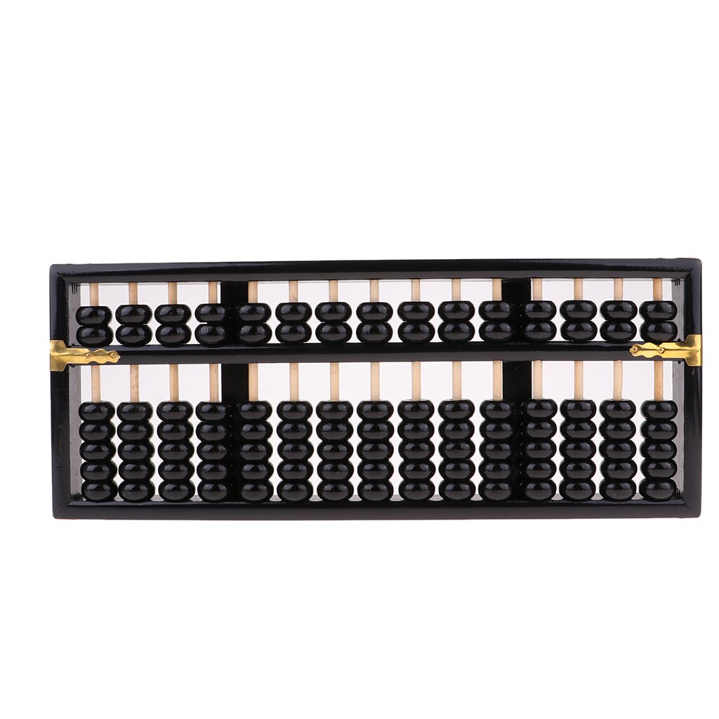 Abalorio de ábaco calculadora aritmética de madera Vintage China: Black 