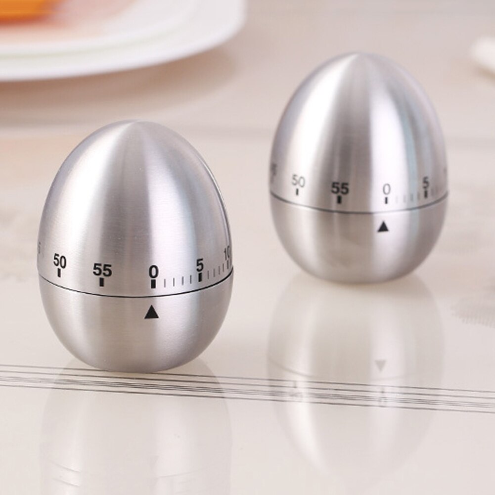 Kitchen Gadgets Stainless Steel Timer Household Manual Mechanical Alarm Clock Timer Baking Countdown Time Reminder Cooking Tools