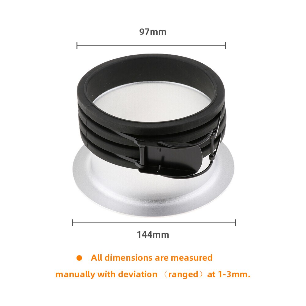 AMBITFUL 135mm 144mm 150mm Ring Adapter for Bowens Elinchrom Profoto Mount for AMBITFUL AL-06 AL-16: 144mm Profoto Mount