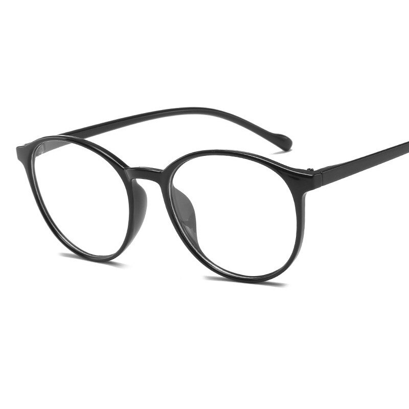 Gafas redondas de estilo Vintage para mujer, anteojos con marco óptico de espejo plano clásico para adulto, gafas de cuidado con visión Unisex: 01