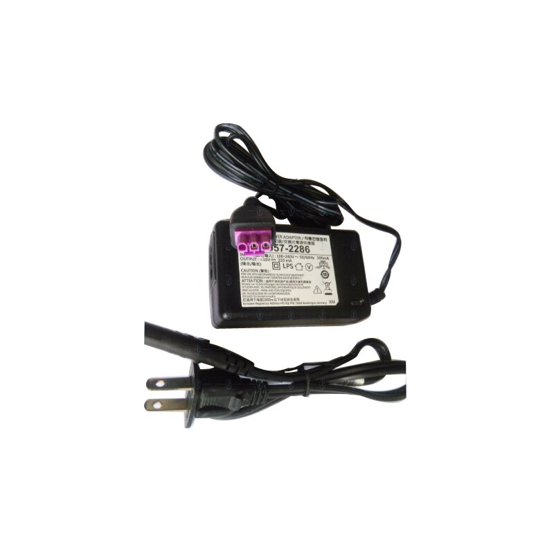 Adaptador de fuente de alimentación de CA para impresora, enchufe europeo/Americano/británico, 30V, 333mA, para HP Deskjet, 0957-2286, 1050, 1000, 2050, 2000, 2060, con Cable de CA