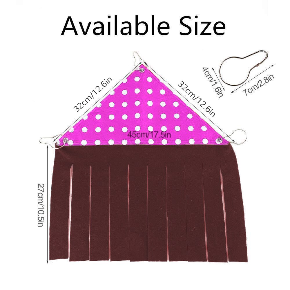 Tassel Decoration Hamster Cage Reference: Portable Small Pet Cage Tassel Strip Pet Tent Guin