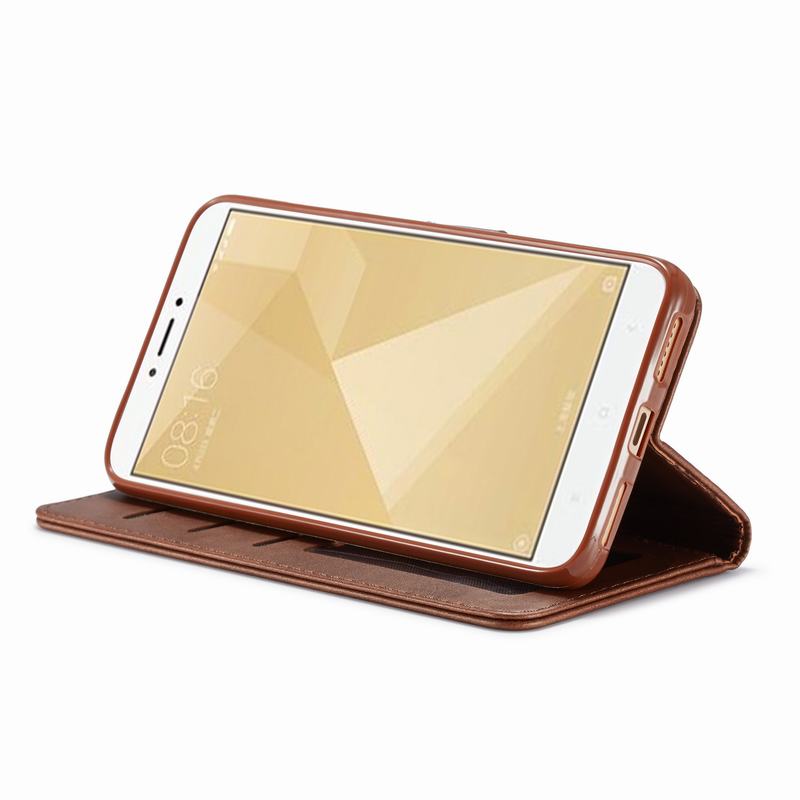 Fundas abatibles lisas de lujo para Xiaomi Redmi Note 4 4X X, fundas magnéticas de cuero para teléfono Xiaomi Redmi Note 4 Note 4X, funda billetera