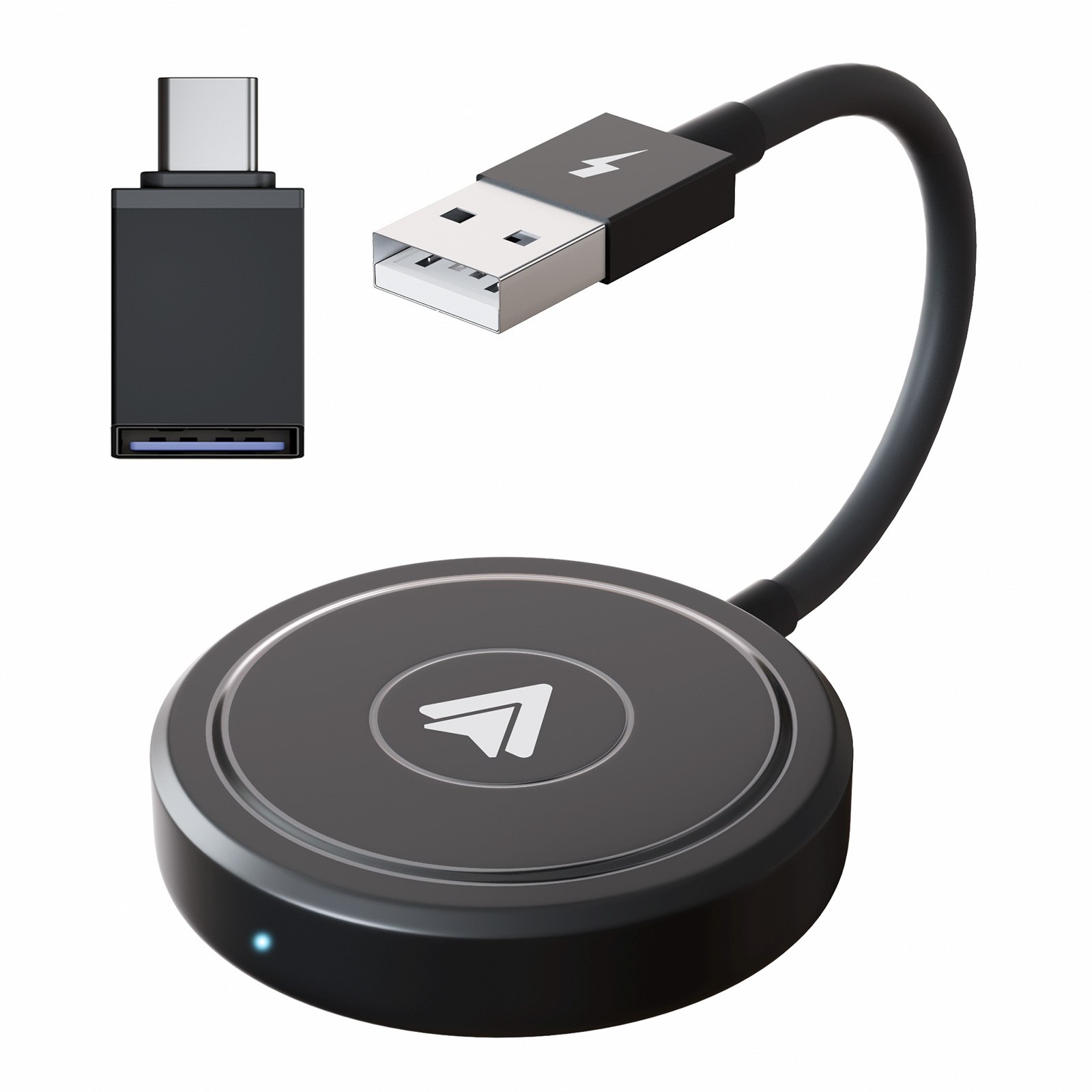 Adaptateur/Dongle sans fil Android Auto, convertisseur filaire vers sans fil pour adaptateur de voiture sans fil d'usine OEM: orange