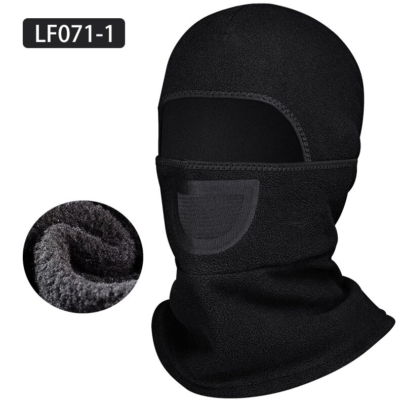 ROCKBROS Warme Vlies Ski Gesicht Maske Snowboard Winddicht Abdeckung draussen Sport Schal Sturmhauben draussen Sport Headwear Radfahren Maske: LF071-1