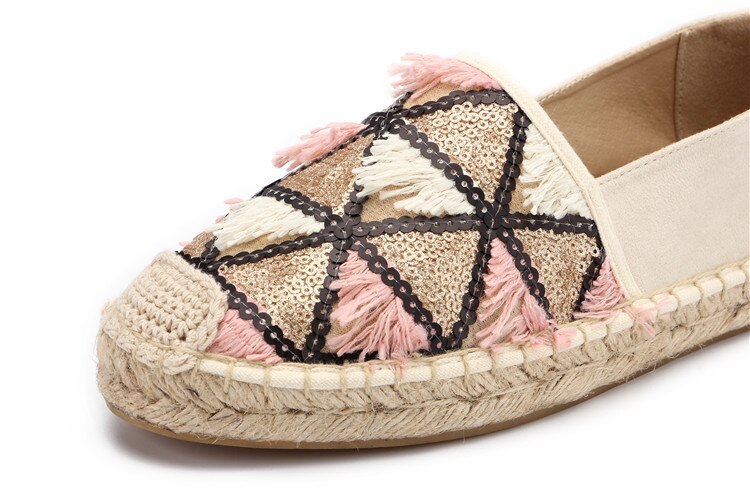 Spring flat espadrilles loafer,kvinner kjører loafers komfortable flate sko