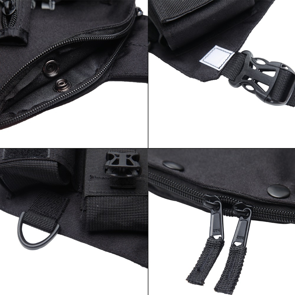 ABBREE Radio étui de transport poitrine harnais poche sac étui pour Baofeng UV-5R UV-82 UV-9R TYT TH-UV8000D Yaesu talkie-walkie