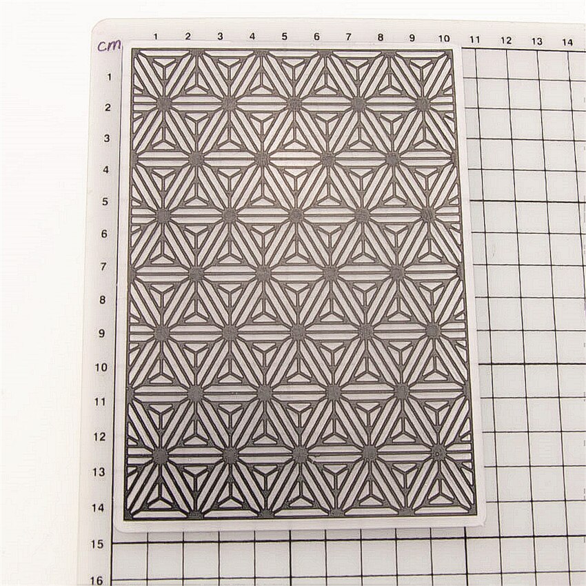 10.5x14.8cm pattern pattern folders Plastic bump Scrapbooking DIY Template Fondant indentation Cake Photo Album Card Make