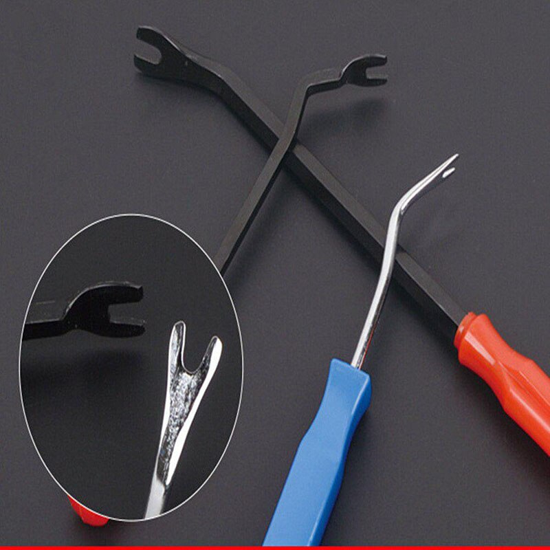 3 stk/sæt clips tang sæt fastener remover combo reparationssæt spænde plast bil dør søm aftrækker trim paneler clip
