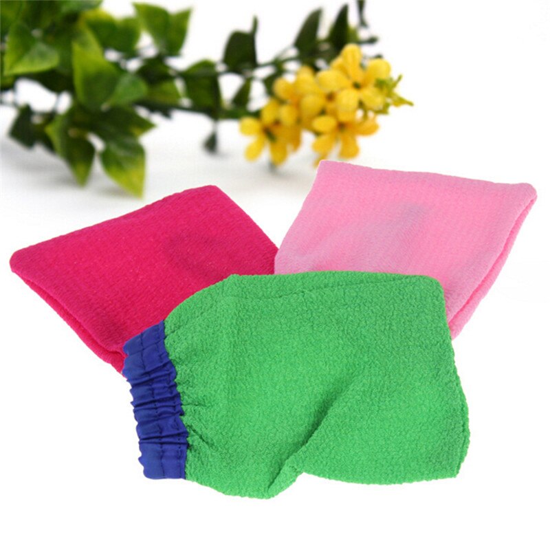 1pc korea hammam scrub handske magisk peeling handske eksfolierende tan fjernelse vante tilfældig farve