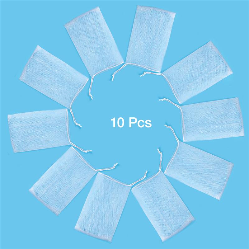 10 sztuk złuszczający siatka mydło wygaszacz etui bańka pianka netto mydło wyrabiane ręcznie siatkowa torba ciała urządzenia robić oczyszczania twarzy