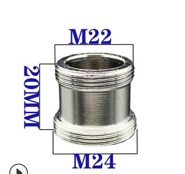 G3/4 G1/2 Brass Faucet Aerator Adapter 16 18 20 22 24mm Kitchen Faucet Fittings Water Purifier Plumbing Accessories: Long M22 to M24