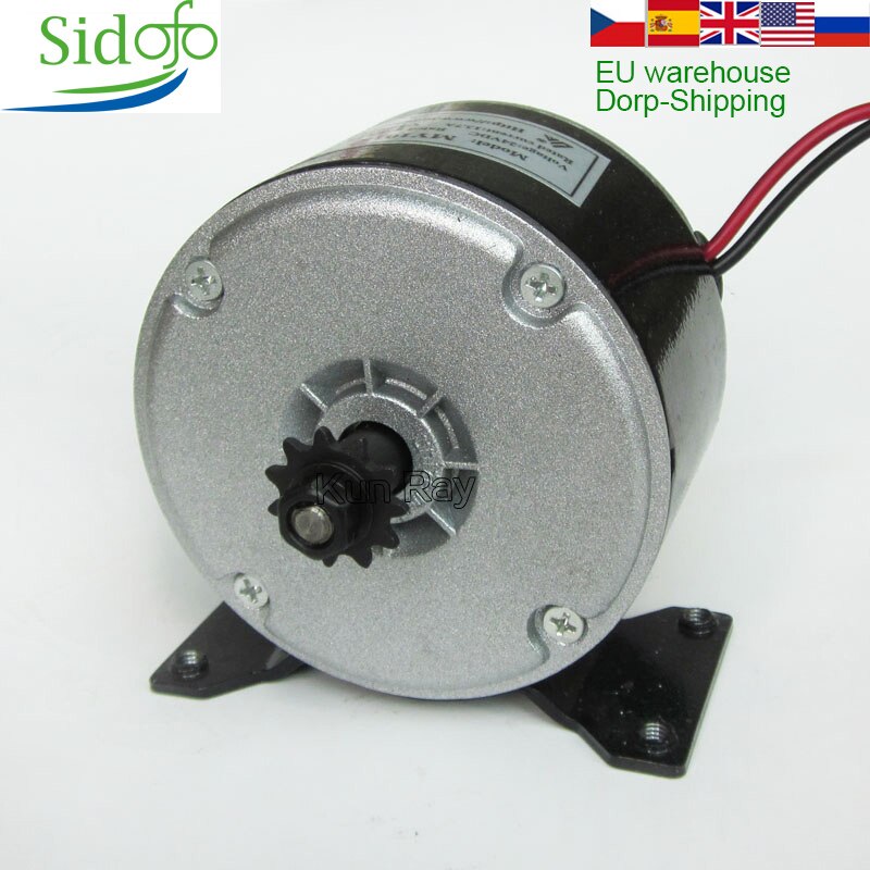 Sidofo Electric Bike Electric Motor 24V 250W Motor Motorcycle Engine Diy Electric Kit Brushed Hub Motor Bicycle Kit My1016