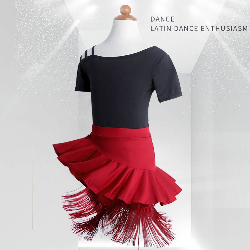 Mädchen Salsa tanzen Kleider Art Randbereich Latein tanzen Kostüm Frauen Cha Cha Tango Bühne Tragen