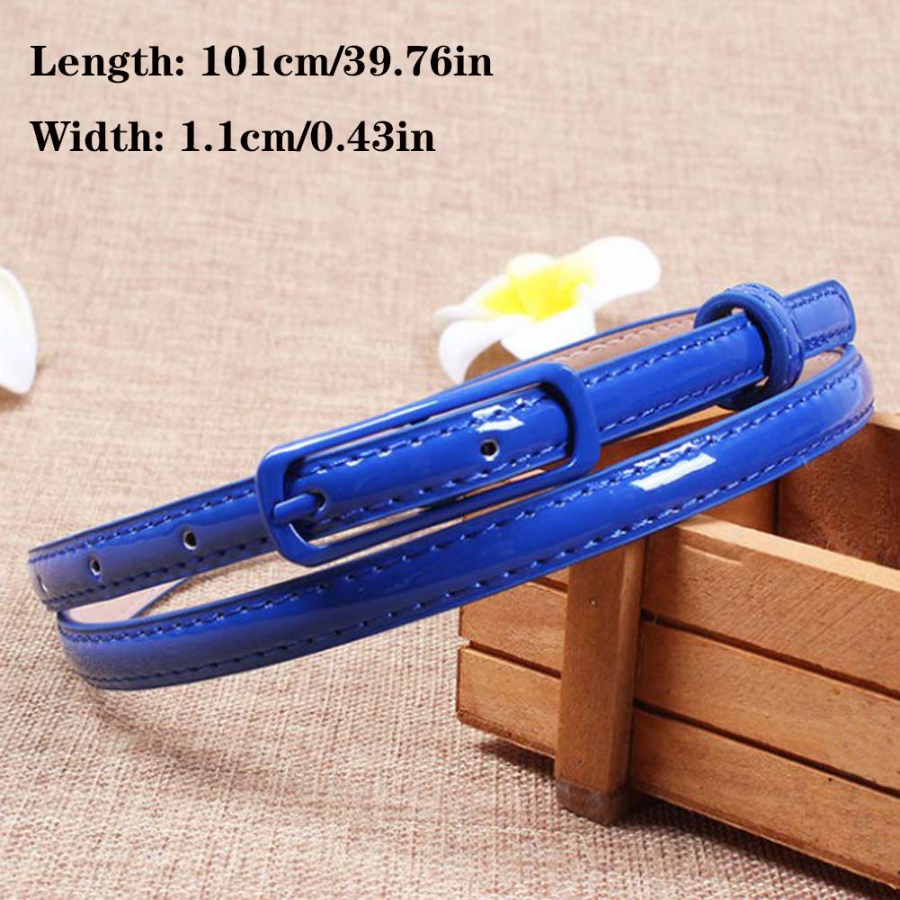 Vrouwen Candy Kleur Taille Riem Dunne Riem Broek Jean Riem Lichtmetalen Pin Buckle Broeksbanden Pu Leer Verstelbare Riemen Voor jurk: 6