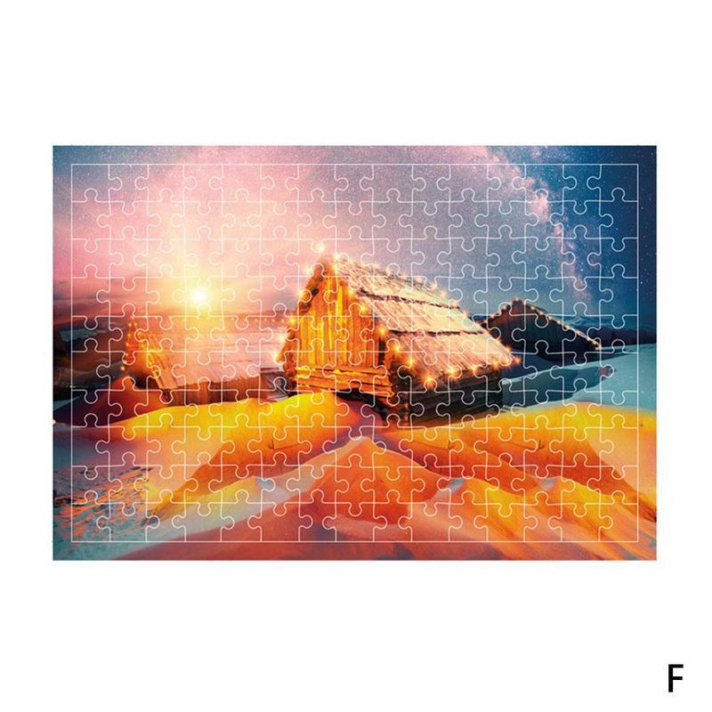 150 Piece Tube Scenery Intelligent Puzzles For Children Interactive Jigsaw Education Learning Brain Adults Teaser Toy Assem L7P0: F