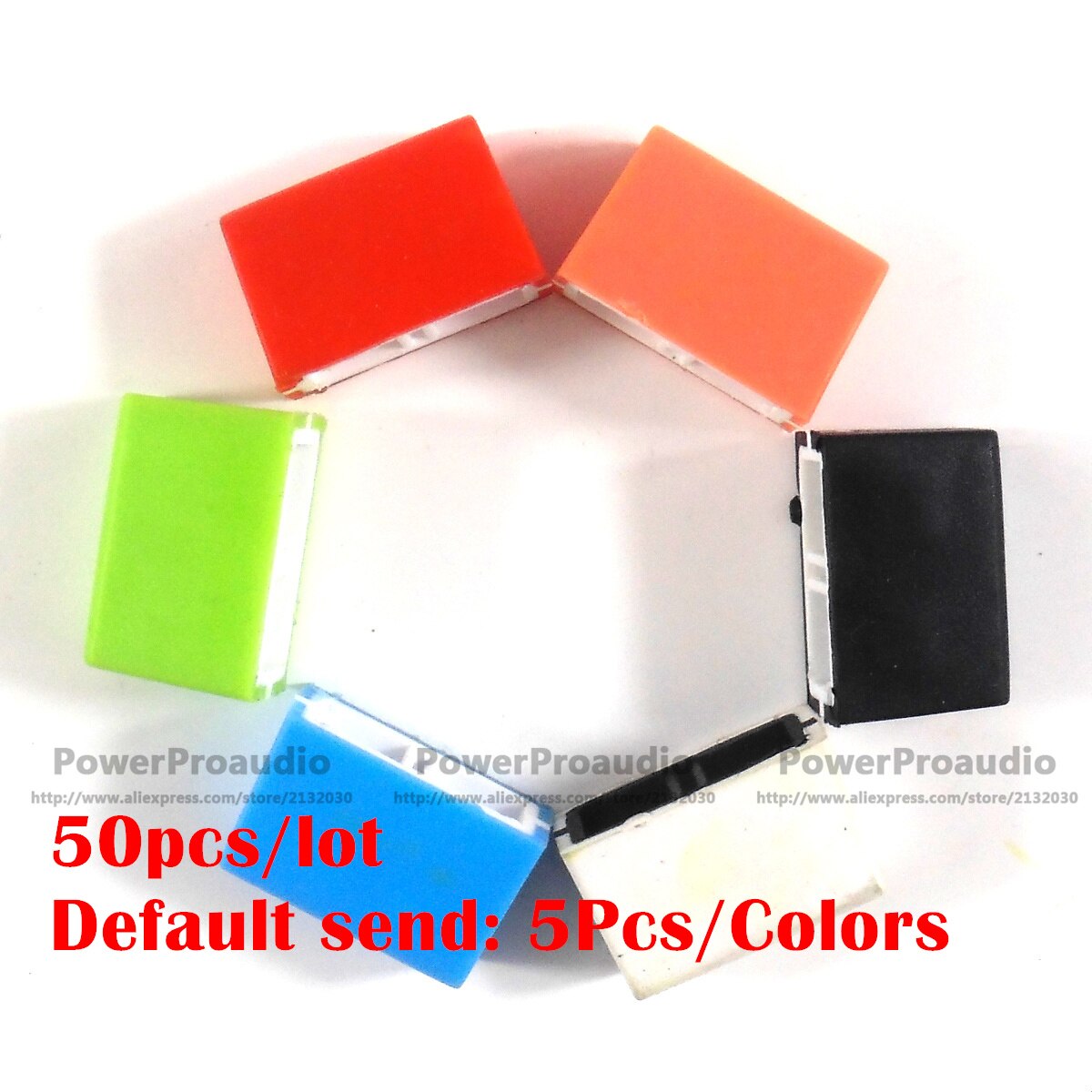 50 Stks/partij Kanaal Crossfader Fader Knop Cap Voor Rane 56 57 61 62 64 68 Kleurrijke Koos Je Wilt de Kleur