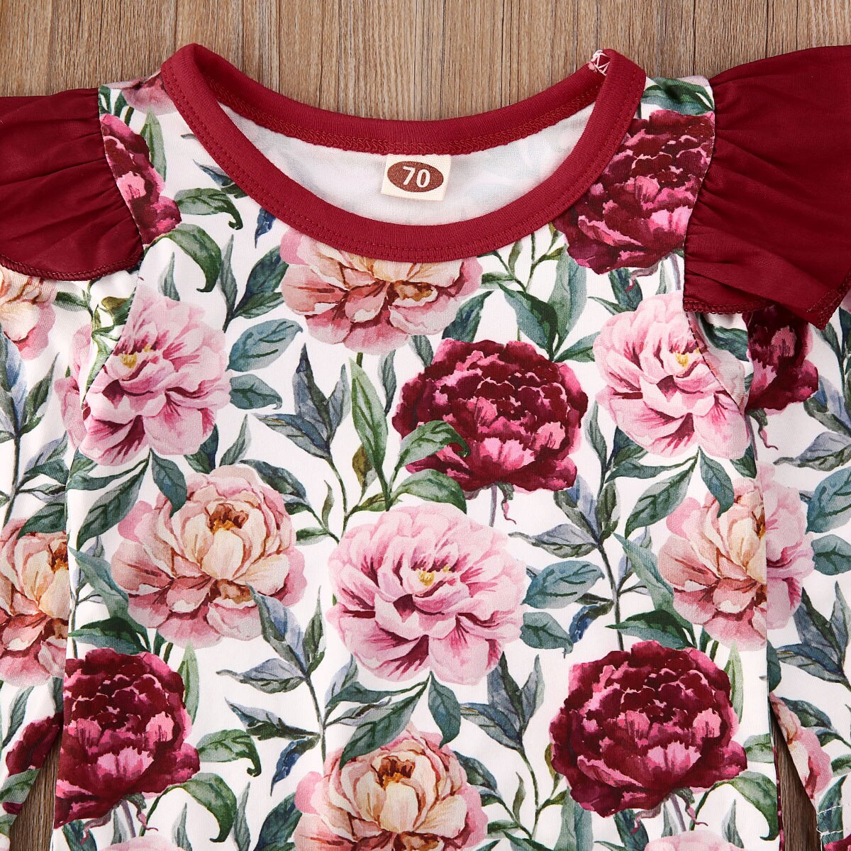 3pcs Newborn Baby Girl Clothes Sets 0-24M Floral Long Sleeve Romper Tops+Pants+Headband Outfits Set