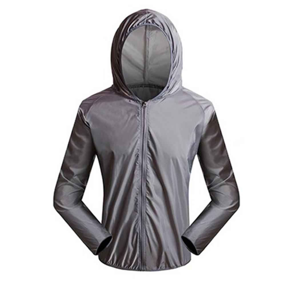 Waterdichte Mannen Hooded Jassen Zon Snel Droog Outdoor Anti-Uv Fietsen Camping Ultra Licht Jas Kleding: Default Title