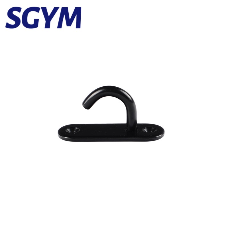1pcs Black Stap Ring wall Hook Heavy Duty Fixed Pad Eye Plate Deck Door Buckle U-Shaped Heavy Duty Ceiling Mount Hanger: XS / Red