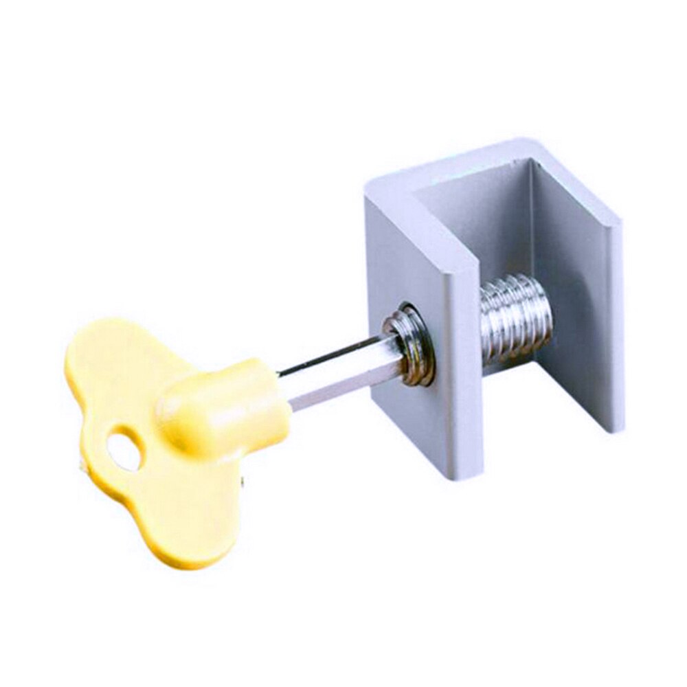 1PCS Adjustable Sliding Window Aluminum Alloy Stop Locks Security Door Frame Lock with Keys Home Office Security Lock Window: Default Title