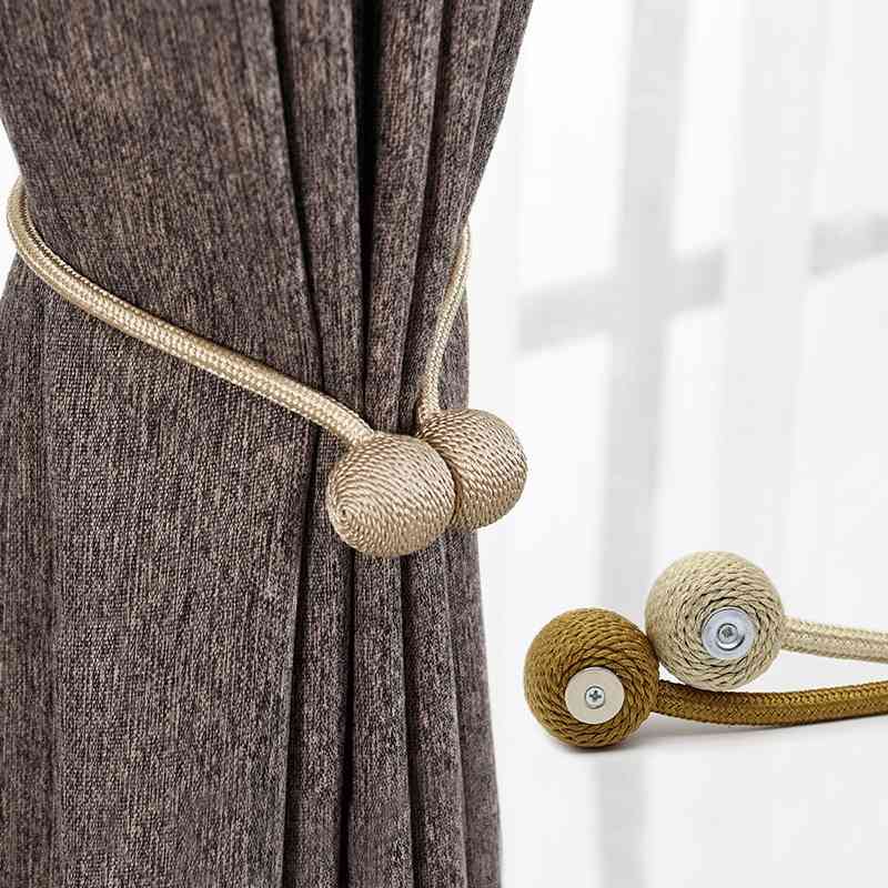 1pc magnetische gordijnbinders, haak, gesp, clip, gordijnbinder, polyester, decoratief woonaccessoire