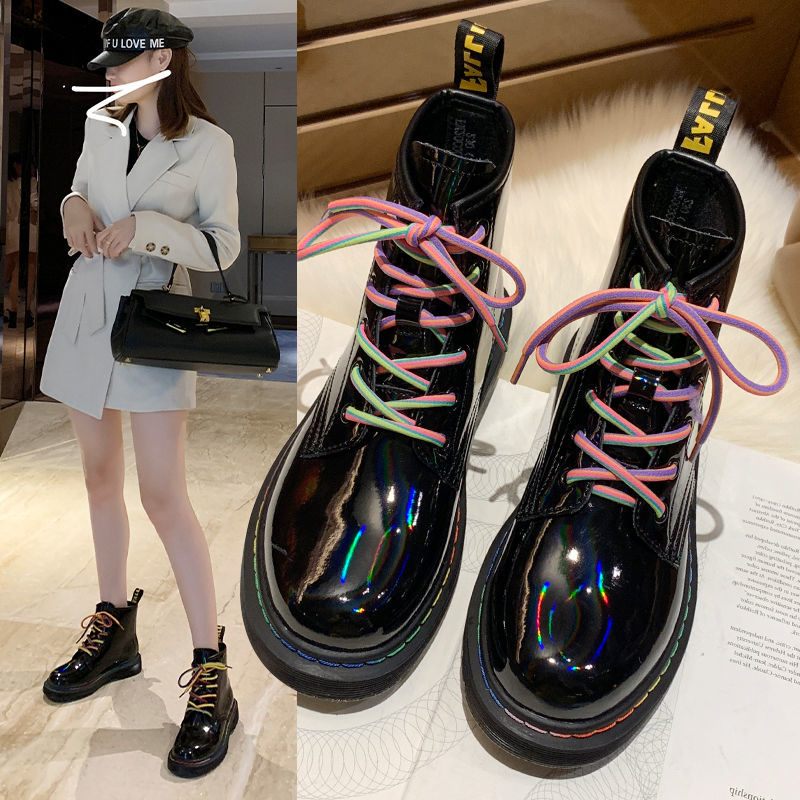 Bottines à semelle épaisse pour femme, chaussures d'hiver chaudes, décontractées, à la , pour le bureau