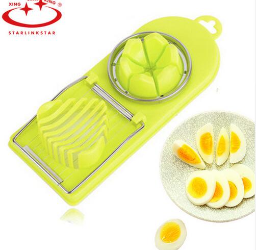 1Pc 2 In 1 Eiersnijder Sectioner Cutter Ei Mold Flower Edges Egg Cutter Multifunctionele Keuken Gadgets Gereedschap