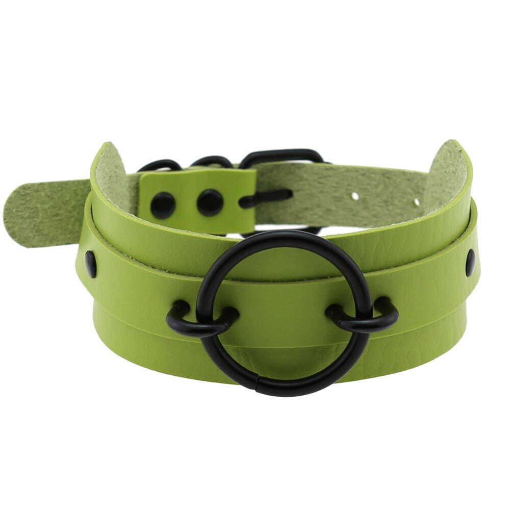 Halloween Cosplay Gothic Grün Halsband Kragen Halsketten Für Frauen Emo Punk Balck Spitze Geometrie Anhänger Halskette Y2K Schmuck: P055 Grün