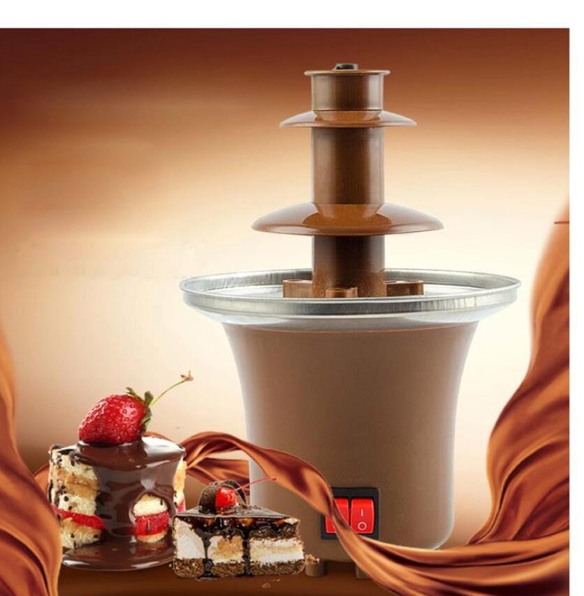 Fuente de Chocolate para eventos, bodas, niños, cumpleaños, hogar, cascada de Navidad