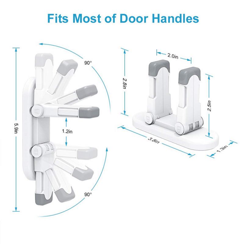 Upgraded Door Lever Lock Childproof Door Handle Locks Prevent Toddler Kids To Open Bedroom/Bathroom/Kitchen Door