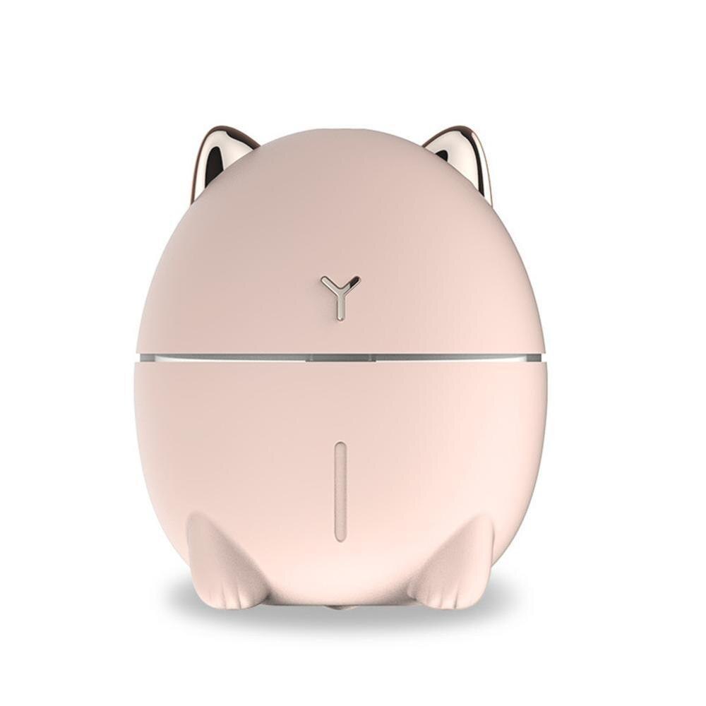 Haushalt USB Luftbefeuchter Kleine Bär Luftbefeuchter Nebel Reiniger Diffusor Luftbefeuchter Luft Aroma D5M4: rosa