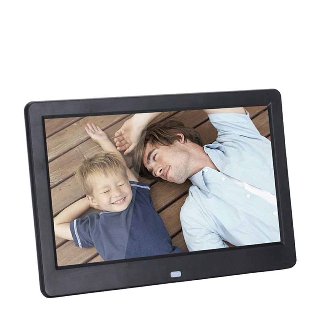 10 Inches Digital Photo Frame Multi-function Player Automatically Reflect Alarm Clock Clear Picture Frame: Black UK