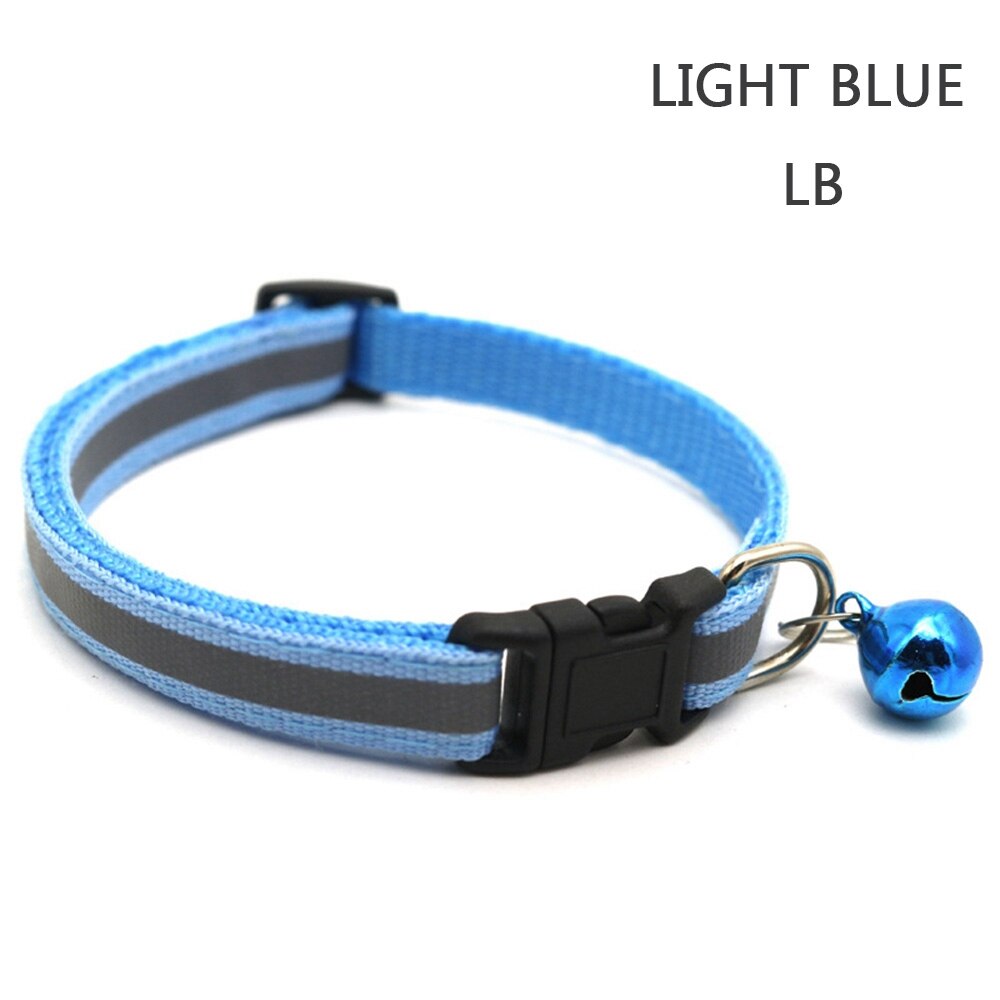 Collier réfléchissant en Nylon clignotant pour chat et chien: 5