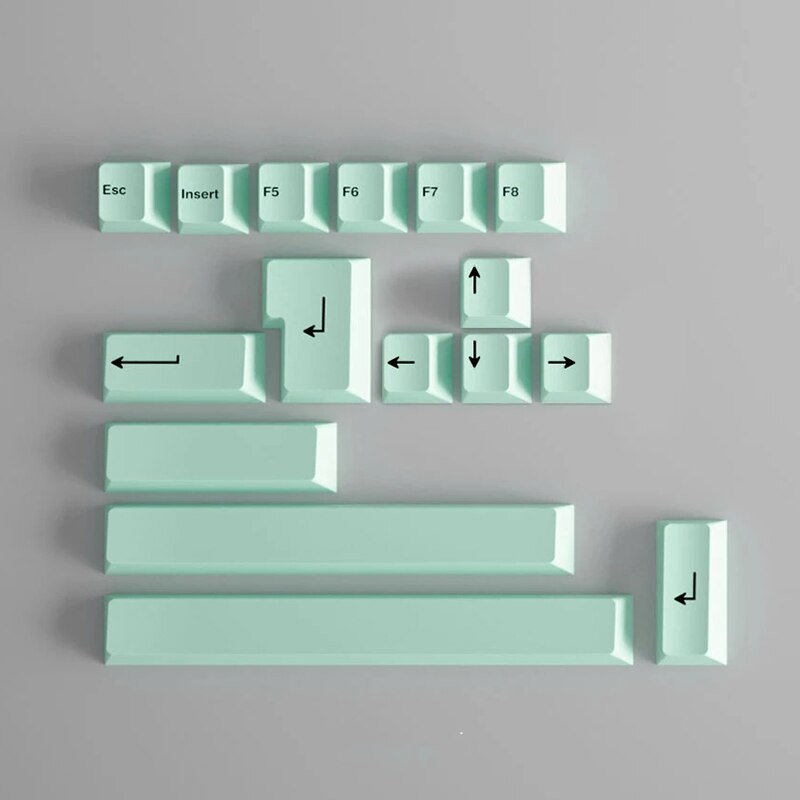 Geekark Boog Keycaps Accenten Key Cherry Profiel Dye-Sub Key-Cap Voor Mechanische Toetsenbord: Mint Green