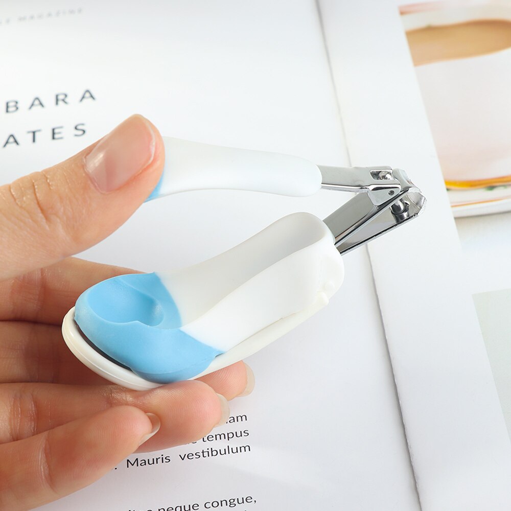 1pc idosos crianças bolso dedo do pé cortador de tosquiadeira de unhas com lupa aparador manicure pedicure ferramentas cuidados tesoura