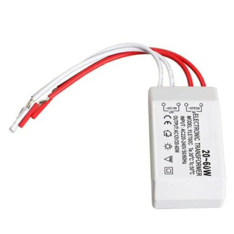 220V To AC12V Electronic Transformer Adapter Lamp Light Parts Home Office Small