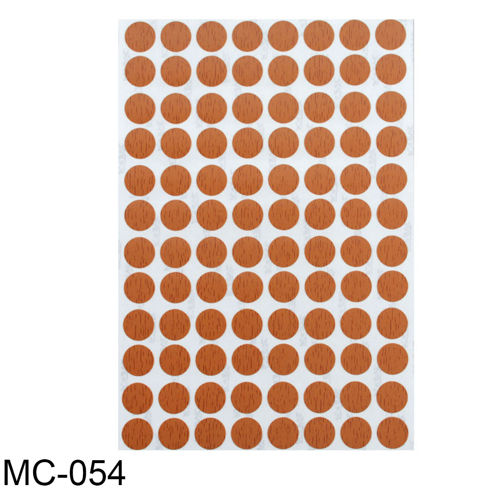 96Pcs/Sheet Pvc 15Mm Zelfklevende Decoratieve Films Meubels Schroef Cover Caps Stickers Hout Ambacht Bureau Kast ornament: MC-054